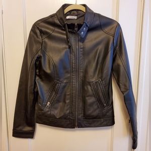 Pimkie faux leather motorcycle jacket, size m